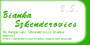 bianka szkenderovics business card